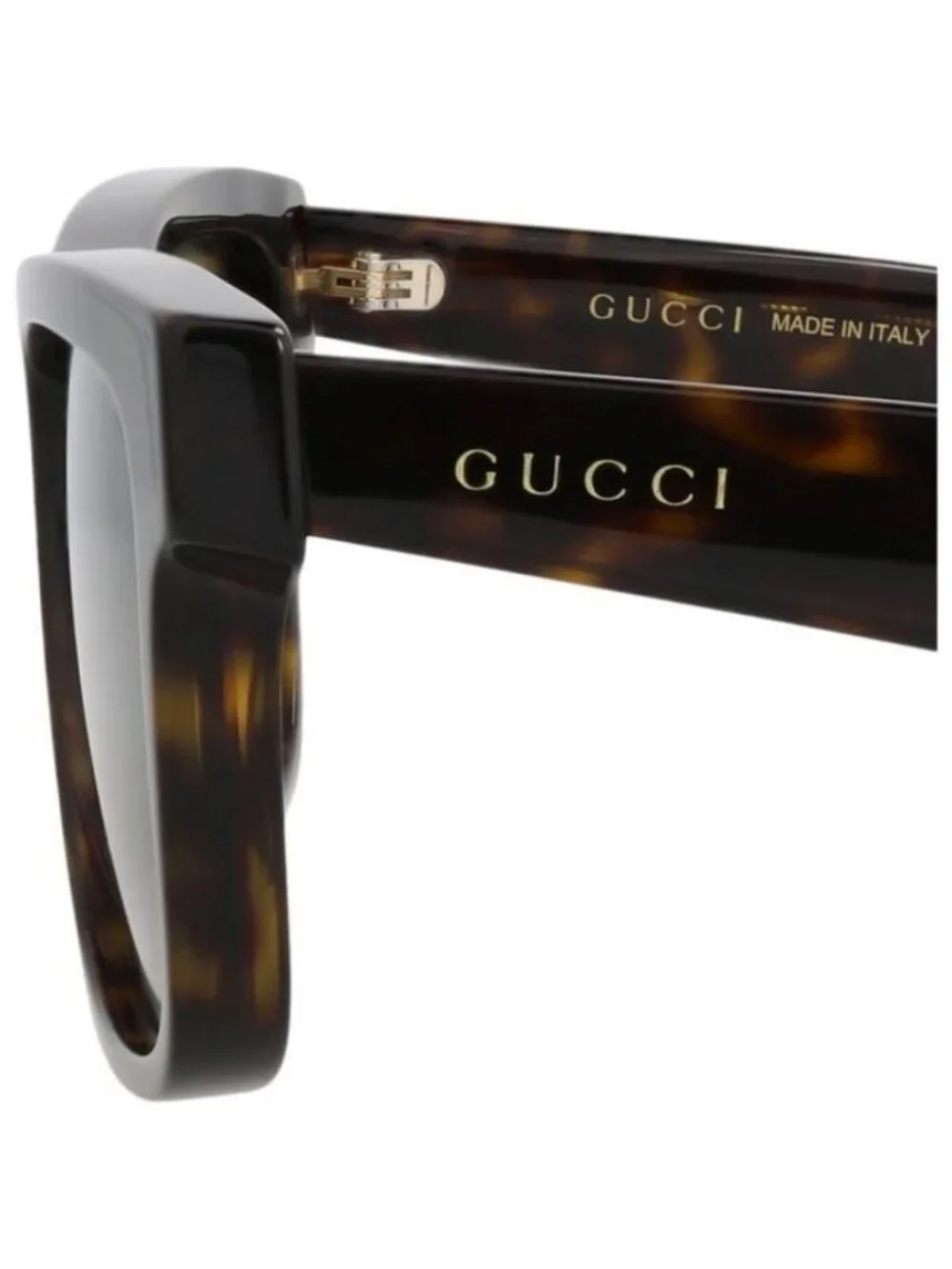 New Gucci Mens Square/Rectangle Havana Havana Green Fashion Designer Sunglasses
